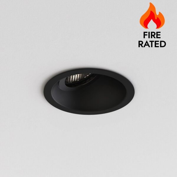 Astro Lighting - Minima Slimline 25 1249037 - IP65 Fire Rated Matt Black Downlight/Recessed