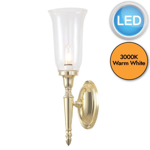 Elstead - Dryden BATH-DRYDEN2-PB Wall Light