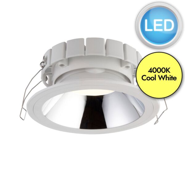 Saxby Lighting - Alto - 90958 - LED White 24w Recessed Ceiling Downlight