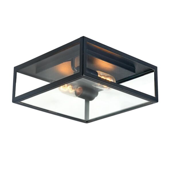 Elstead - Norlys - Lofoten LOFOTEN-F2-BLK Flush Light