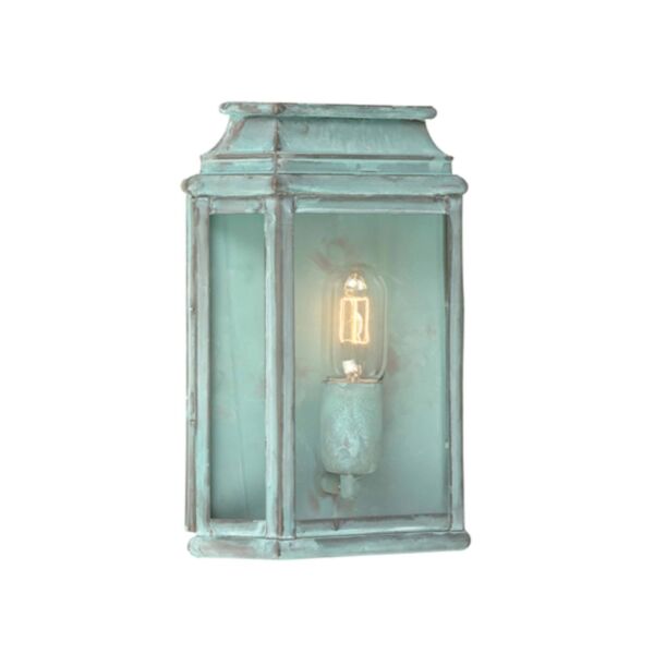 Elstead Lighting - St Martins - ST-MARTINS-V - Verdigris Clear Glass IP44 Outdoor Half Lantern Wall Light