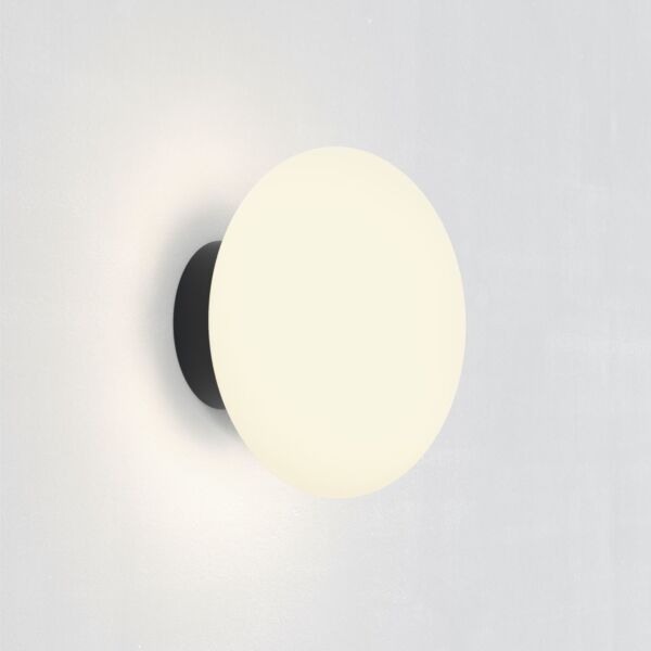 Astro Lighting - Zeppo - 1176047 - Black Opal Glass IP44 Bathroom Wall Light