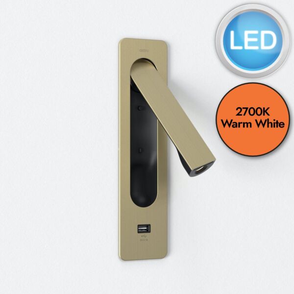 Astro Lighting - Keta - 1437007 - LED Gold Reading Wall Light