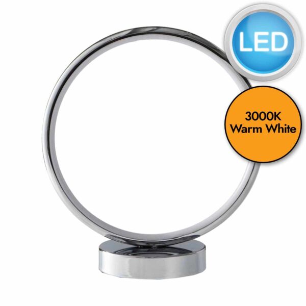 Hoop - Polished 10W LED Table Lamp