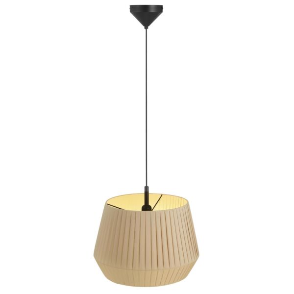 Nordlux - Dicte 40 - 2112353009 - Black Beige Pleated Ceiling Pendant Light