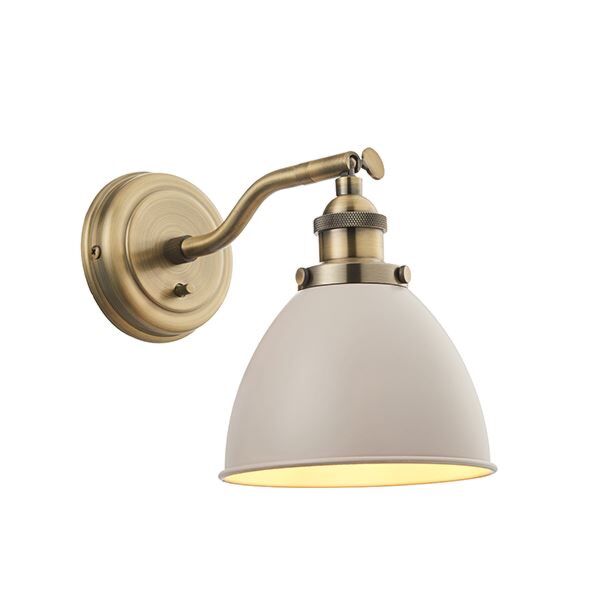 Endon Lighting - Franklin - 76330 - Taupe Grey Antique Brass Spotlight