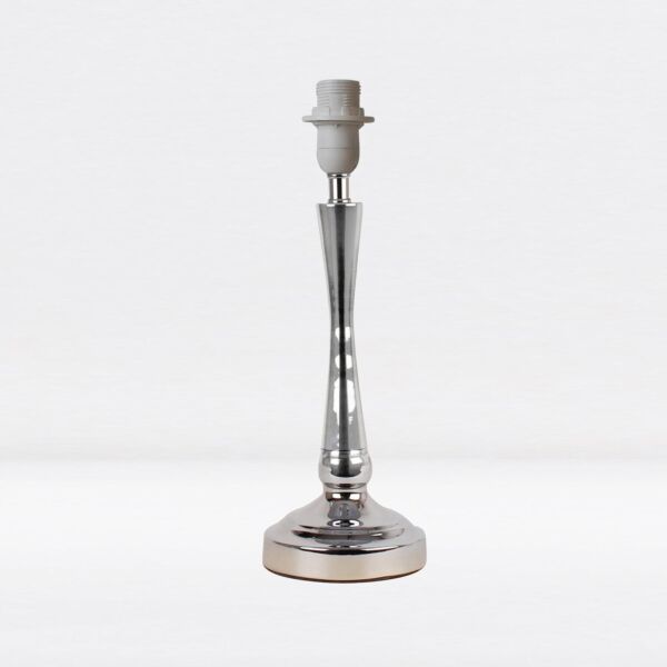 Chrome Stick Table Lamp Base with Stem Detail