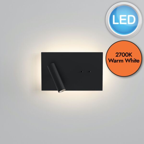 Astro Lighting - Edge - 1352019 - LED Black Reading Wall Light