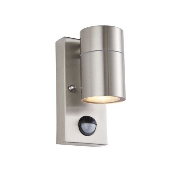 Saxby Lighting - Scope PIR/Photocell - 121027 - Stainless Steel Clear Glass IP65 Outdoor Wall Washer Light
