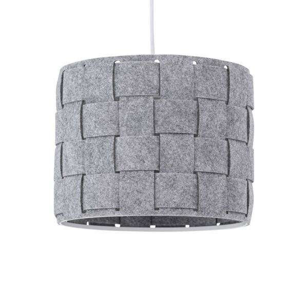 Warner - Grey Felt Weave Easy Fit Pendant Shade