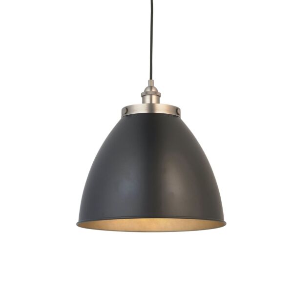 Endon Lighting - Franklin - 98749 - Aged Pewter Black Ceiling Pendant Light