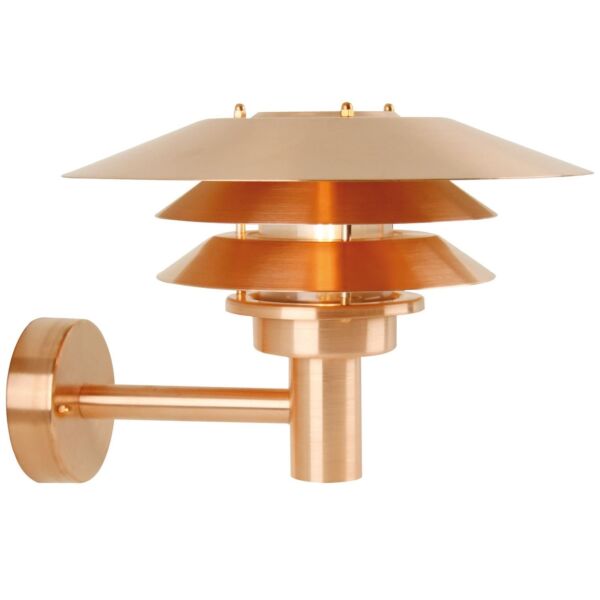 Nordlux - Veno - 10600625 - Copper Clear Glass IP54 Outdoor Wall Light