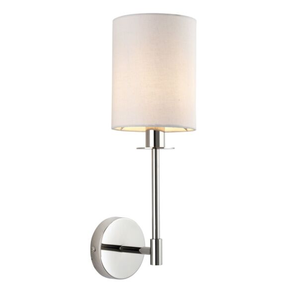 Obrien - Nickel Vintage White Wall Light