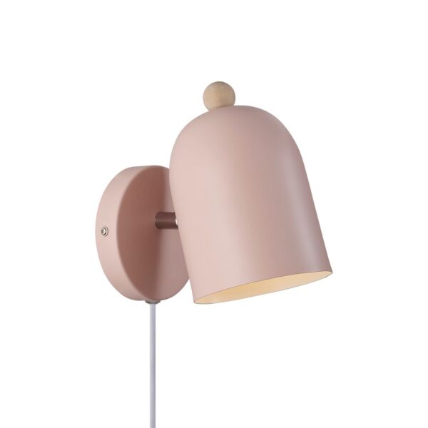 Nordlux - Gaston - 2412671057 - Rose Wood Plug In Spotlight