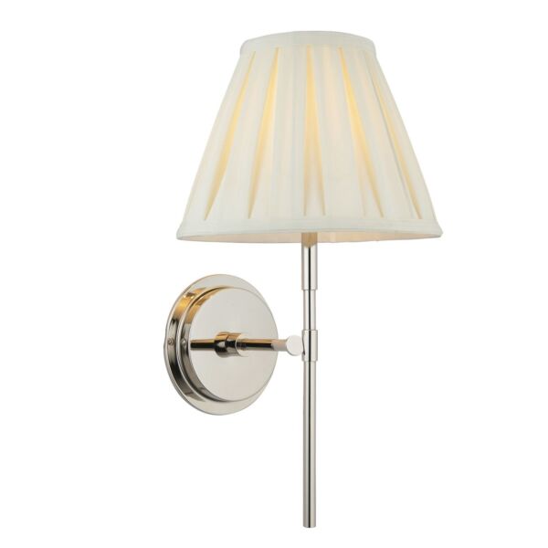 Endon Lighting - Rennes - 103356 - Nickel Cream Wall Light