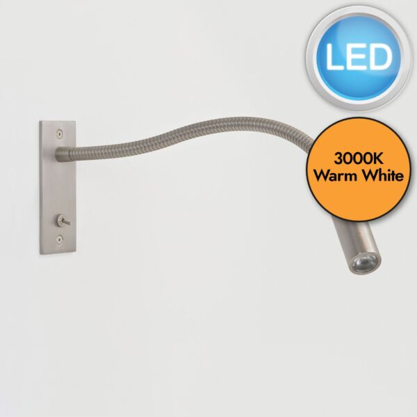 Astro Lighting - Leo Switched LED 1295002 - Matt Nickel Recessed Reading Light