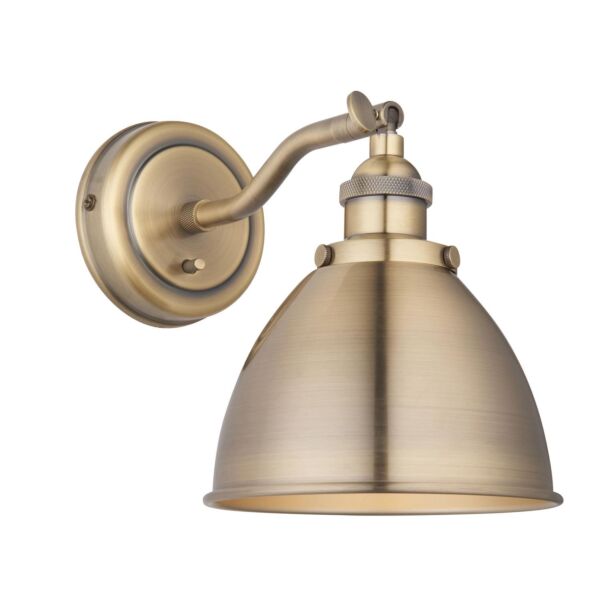 Endon Lighting - Franklin - 98746 - Antique Brass Wall Light