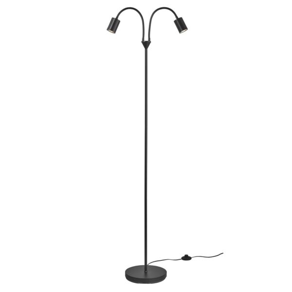 Nordlux - Explore - 2213514003 - Black 2 Light Floor Reading Lamp