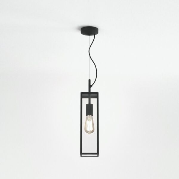 Astro Lighting - Harvard Pendant 1402013 - IP44 Textured Black Ceiling Light