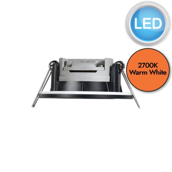 Nordlux - Leonis IP65 1-Kit 2700K - 2310016003 - LED Black IP65 Bathroom Recessed Ceiling Downlight