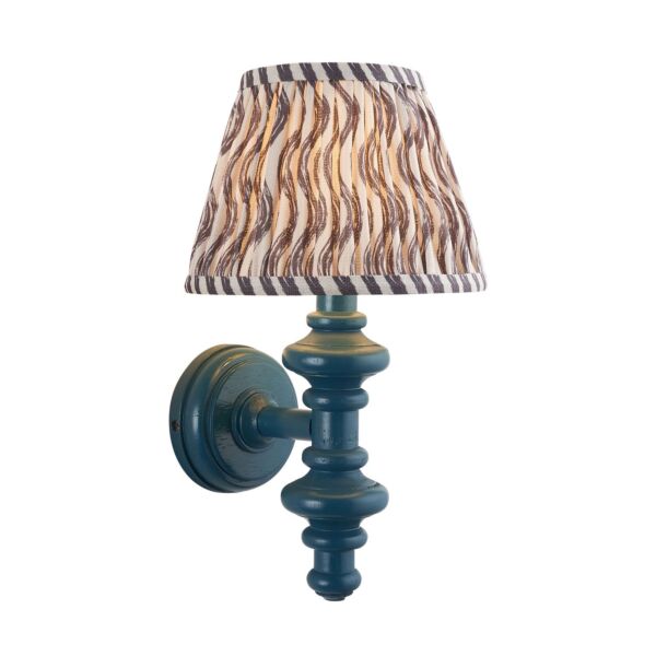 Endon Lighting - Carnaby & Ripple 20cm - 114478 - Blue Grey Wall Light