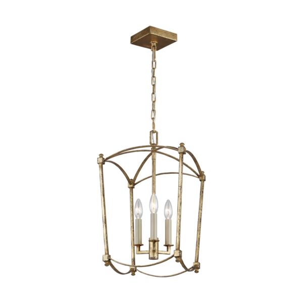 Quintiesse - Thayer - QN-THAYER-3P-ADB - Antique Gild 3 Light Ceiling Pendant Light