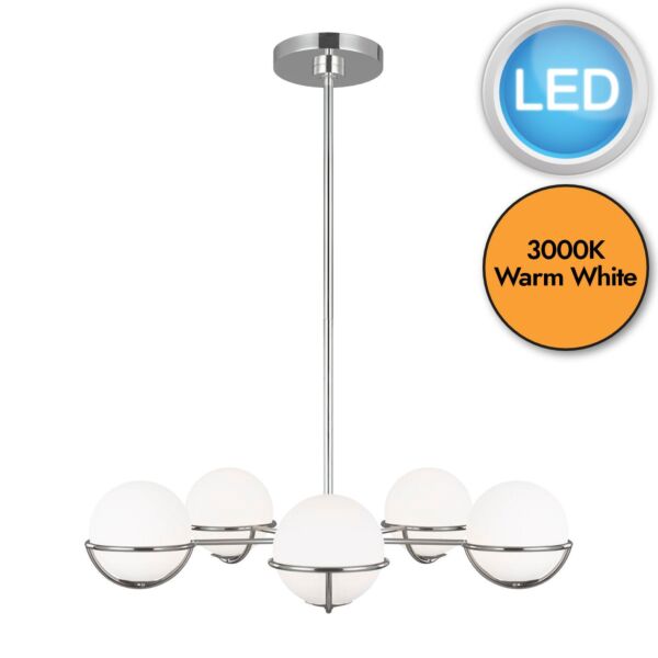 Elstead - Feiss Limited Editions - Apollo FE-APOLLO5-PN Chandelier