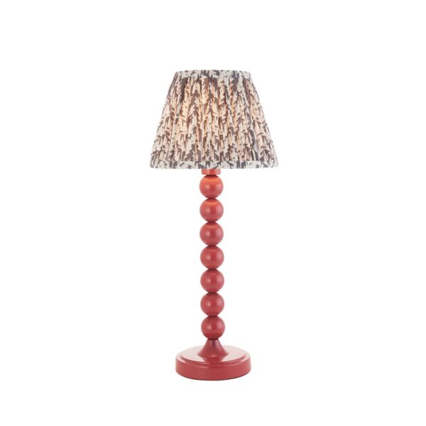 Endon Lighting - Higgledy & Leaf 20cm - 116276 - Pink Grey Table Lamp With Shade