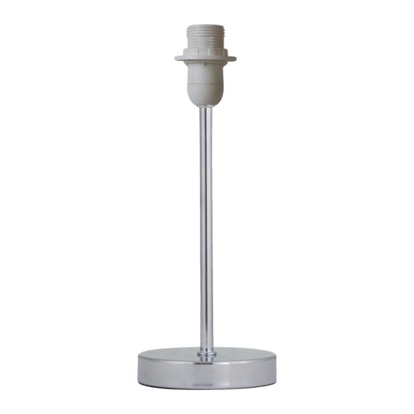 Chrome Stick Table Lamp Base Only