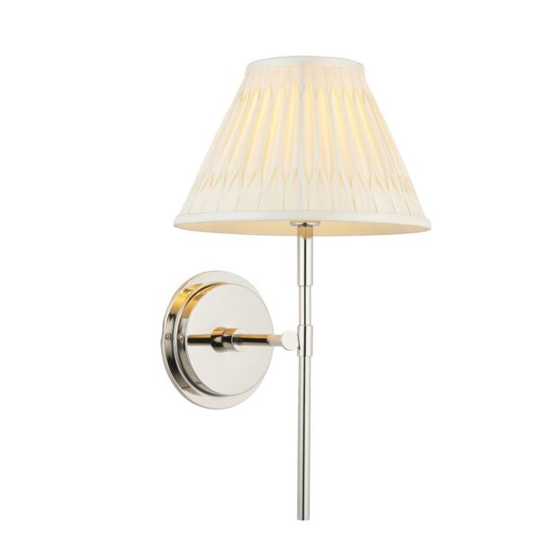 Endon Lighting - Rennes - 103357 - Nickel Ivory Wall Light