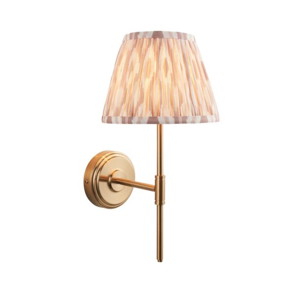 Endon Lighting - Step T Bar & Ikat 20cm - 116070 - Aged Brass Neutral Wall Light