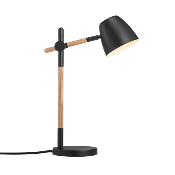 Nordlux - Theo - 2112645003 - Black Wood Task Table Lamp