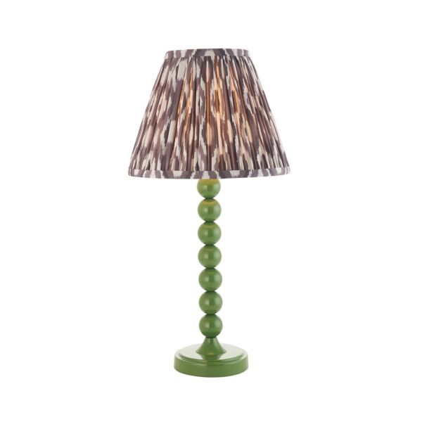 Endon Lighting - Higgledy & Ikat 25cm - 114705 - Green Grey Table Lamp With Shade