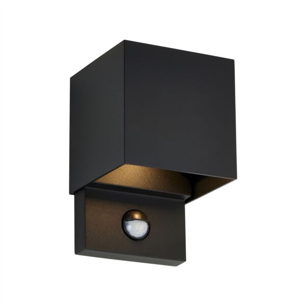 Saxby Lighting - Glover - 120810 - LED Black Clear Glass 2 Light IP54 Outdoor Wall Washer Light