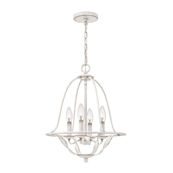 Quoizel Lighting - Bradbury - QZ-BRADBURY-4P-AWH - Antique White 4 Light Ceiling Pendant Light