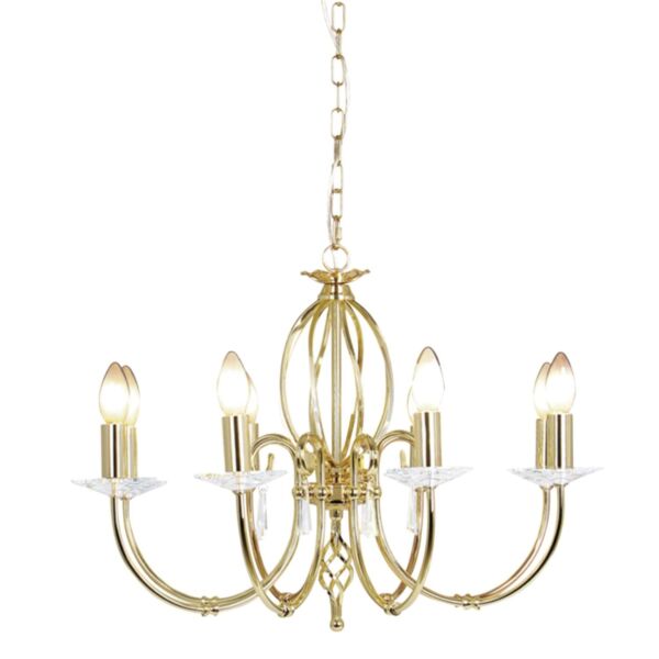 Elstead - Aegean AG8-POL-BRASS Chandelier