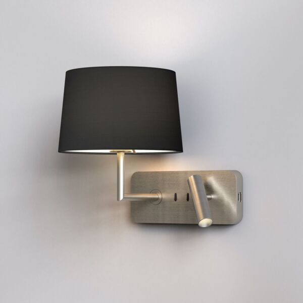 Astro Lighting - Side by Side - 1406014 - Nickel Excluding Shade Reading Wall Light