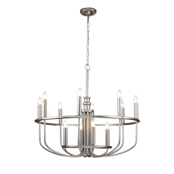 Kichler Lighting - Capitol Hill - KL-CAPITOL-HILL12-BN - Brushed Nickel 12 Light Chandelier