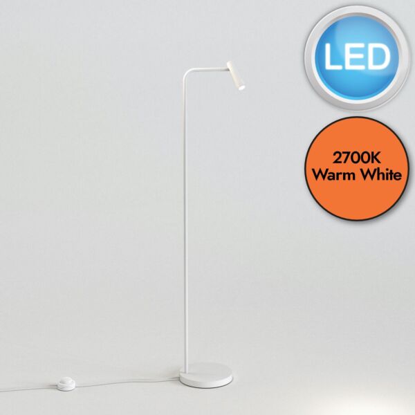 Astro Lighting - Enna - 1058002 - LED White Floor Reading Lamp