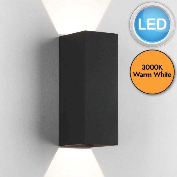 Astro Lighting - Oslo 255 LED 1298007 - IP65 Textured Black Wall Light