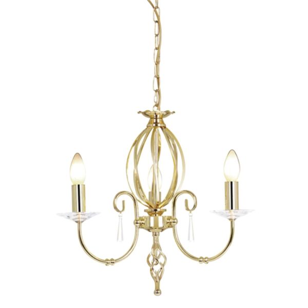 Elstead - Aegean AG3-POL-BRASS Chandelier