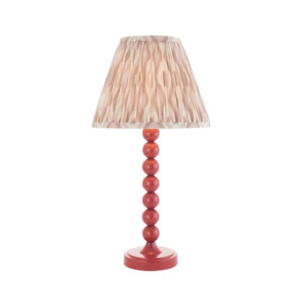 Endon Lighting - Higgledy & Ikat 25cm - 114741 - Pink Neutral Table Lamp With Shade