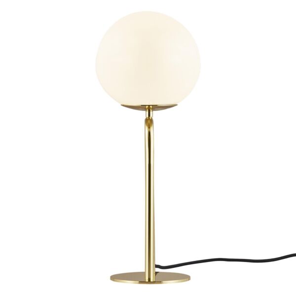 Nordlux - Shapes - 2120055035 - Brushed Brass Opal Glass Table Lamp