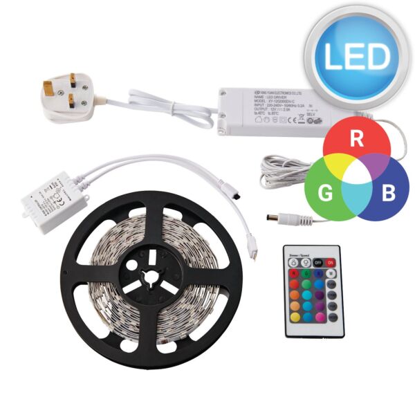 Saxby Lighting - Flexline 12V - 73667 - LED White RGB Cabinet Kit