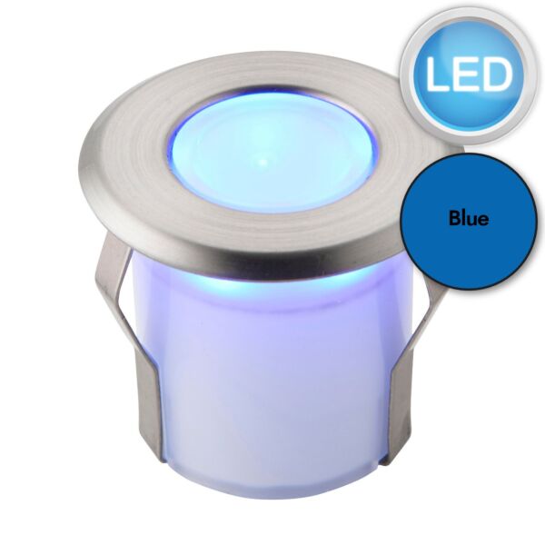 Saxby Lighting - Cove - 92012 - LED Marine Grade Stainless Steel Frosted IP67 Blue Outdoor Ground Light