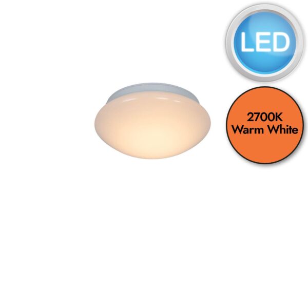 Nordlux - Montone 18 - 2015156101 - LED White IP44 Bathroom Ceiling Flush Light