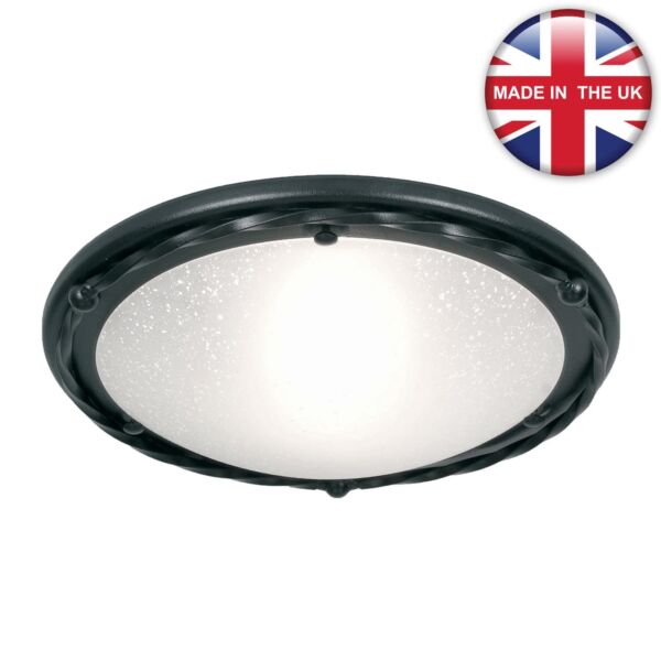 Elstead - Pembroke PB-F-B-BLACK Flush Light