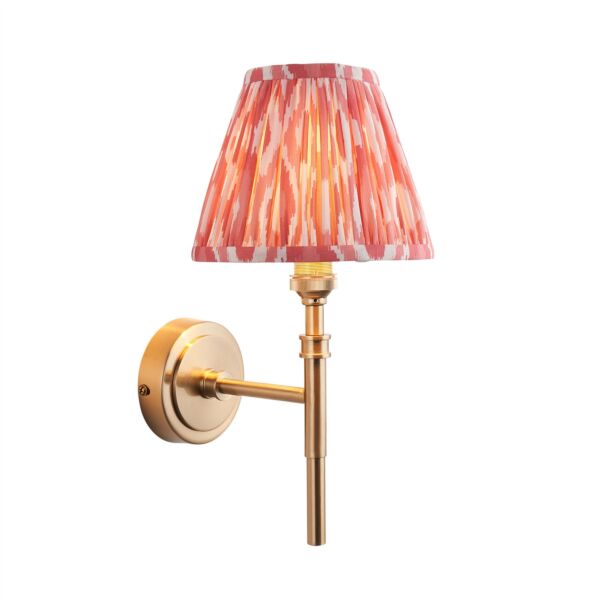 Endon Lighting - Chester - 114603 - Aged Brass Pink Wall Light