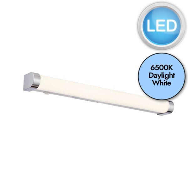 Endon Lighting - Moda - 76656 - LED Chrome White IP44 Bathroom Strip Wall Light