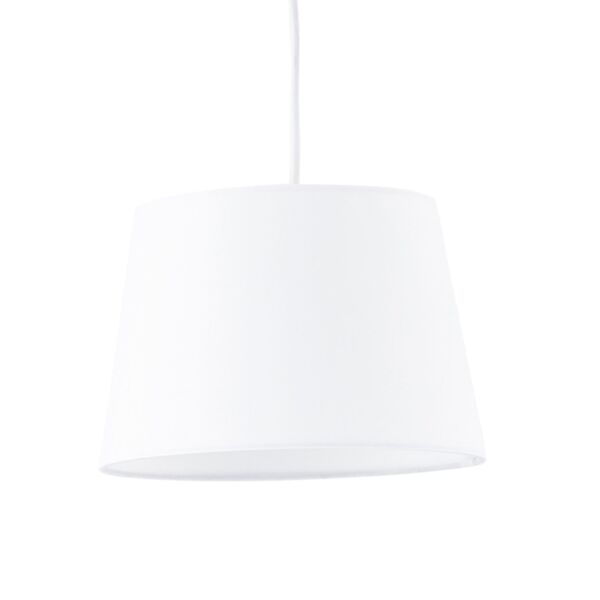 White Cotton 23cm Tapered Cylinder Pendant or Lamp Shade